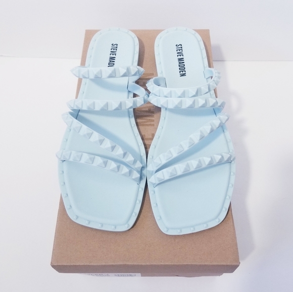 NEW Steve Madden Skyler Jelly Slide Sandals Size 9 NIB - Picture 1 of 5
